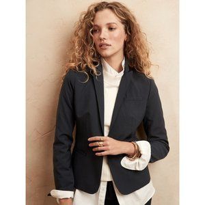 BANANA REPUBLIC Black Classic Minimalist Lightweight Blazer